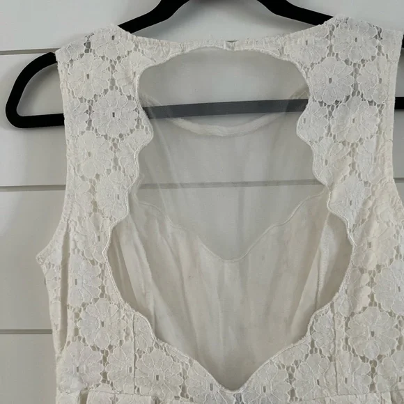 white lace smock dress Antoinette Ceremony White Smocked Girl Dress 2T